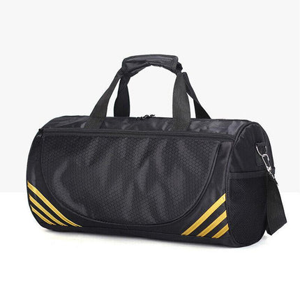 Gym Duffle Bag Waterproof Taekwondo Travel Duffel Bag Outdoor Large Size Black - Aimall