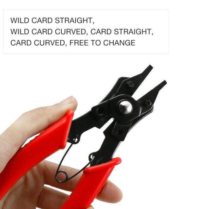 4In1 Circlip Plier Set Combination Snap Ring Plier Retaining Clip Plier AU Stock - Aimall