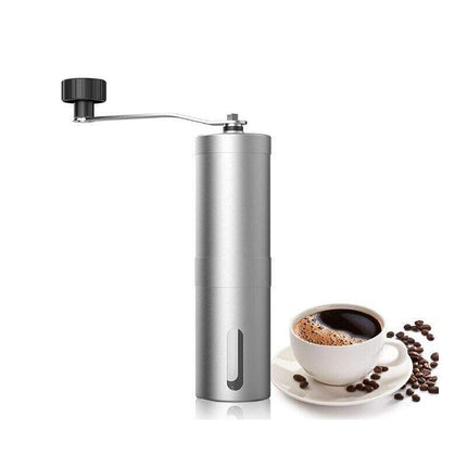 Manual Coffee Bean Grinder Stainless Steel Hand Coffee Mill Ceramic Burr - Aimall
