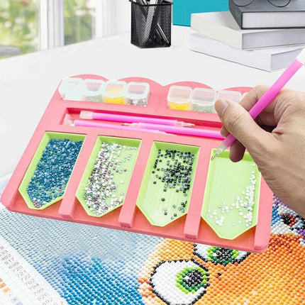 Diamond Painting Tray Organizer Holder Kit Drill Pens Tools Accessories DIY AU - Aimall