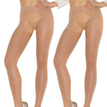 Sexy Women Sheer Lingerie Open Crotch Stockings Pantyhose Crotchless Tights Au Aimall