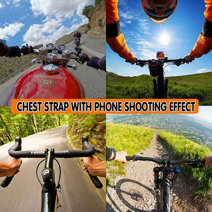 Cell Phone Chest Mount Harness Strap Holder Clip for iPhone Samsung Gopro - Aimall