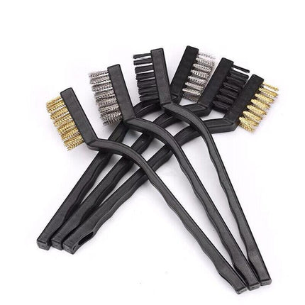 6 PCS Small Wire Durable Brush Set Steel Cleaning Brushes Brass Metal Tools AU - Aimall