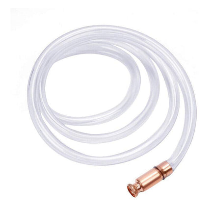 Syphon Jiggler Hose Pump Copper Attachment Self Priming 18mm 1.8M Petrol Liquid - Aimall