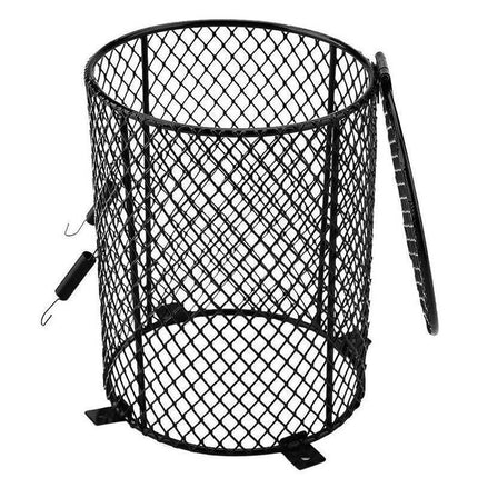 Round Reptile Heat Lamp Light Bulb Mesh Cage Protector Enclosure 11.5x15.5cm AU - Aimall