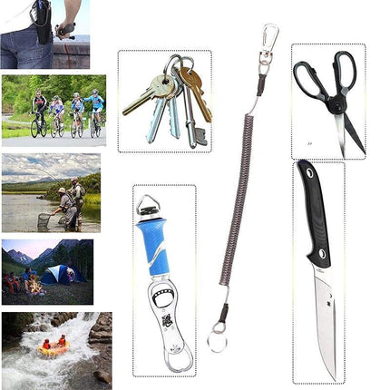 6x Fishing Lanyards Boating Ropes Kayak Secure Pliers Lip Grips Tackle Fish Tool - Aimall