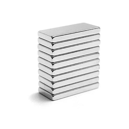 10PCS Super Strong Magnets Block Rare Earth Cuboid Neodymium 20mm × 10mm × 2mm - Aimall