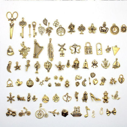 Bulk Tibetan Silver Mixed Charms Pendants For Jewelry DIY Making Craft Findings - Aimall