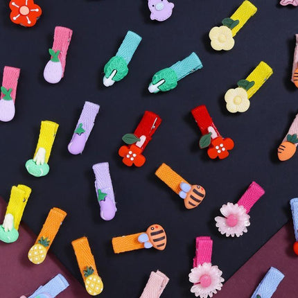 26PCS Hair Clips Pretty Hairpin Snap Bow Toddler Girls Baby Pin Hair Kids Child - Aimall
