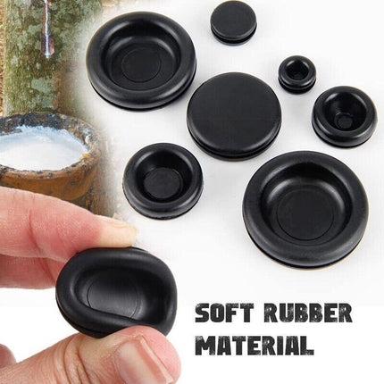 200 PCS Auto Rubber Grommet Assortment Set Fastener Kit Blanking 7 Popular Sizes - Aimall