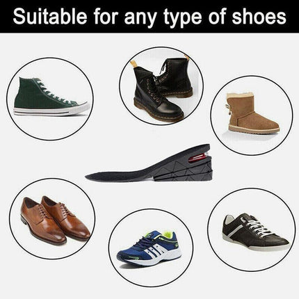 Air Cushion Height Increase Heel Gel Shoes Insoles Inserts Taller Lifts Pad AU - Aimall