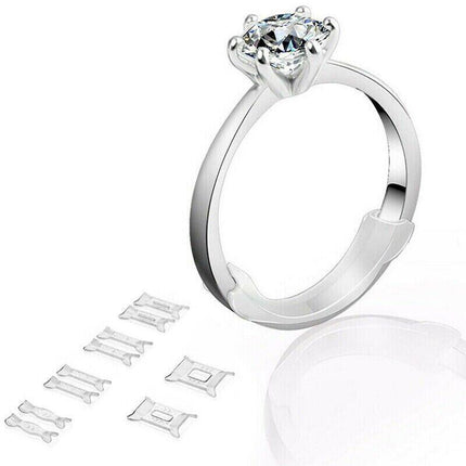 12x Invisible Tightener Ring Size Reducer Resizing Adjuster Pad Jewellery Tools - Aimall