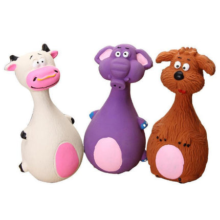 Latex Squeaky Dog Toys Puppy Pet Chew Toys Squeaker Toy Bite-Resistant - Aimall