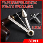 3 in1 Stainless Steel Smoking Tobacco Pipe Cleaner Cleaning Tool Multifunctional - Aimall