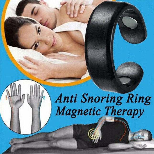 Anti Snore Ring Reflexology Stop Snoring Apnea Sleeping Aid Device AU Stock - Aimall