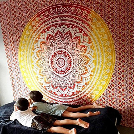 2M Large Indian Bohemian Wall Hanging Tapestry Mandala Tapestries Bedroom Decor - Aimall