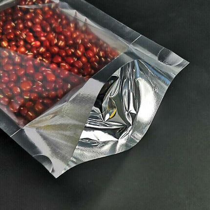 Clear Aluminum Foil Mylar Stand Up Retail Bags Zip Lock Pouches Pouch Packaging - Aimall