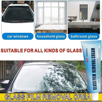 2x Car Glass Oil Film Cleaner Removal Cream Paste Windshield Water Spot Remover. - Aimall