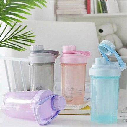 500ml Protein Powder Shake Ball Bottle Sport Mixer Shaker Mixing Drinking Cup AU - Aimall