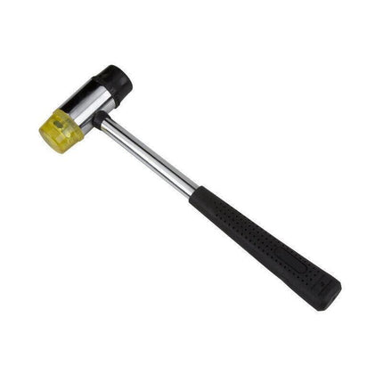 25MM Rubber Mallet Soft Face Hammer Double Side Grip Handle Shaft DIY No Harm AU - Aimall