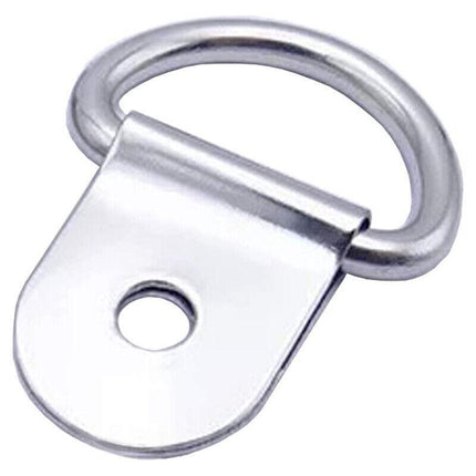 30 PCS Heavy Duty D-Ring Tie Downs Metal Anchor Point Silver Universal AU Stock - Aimall