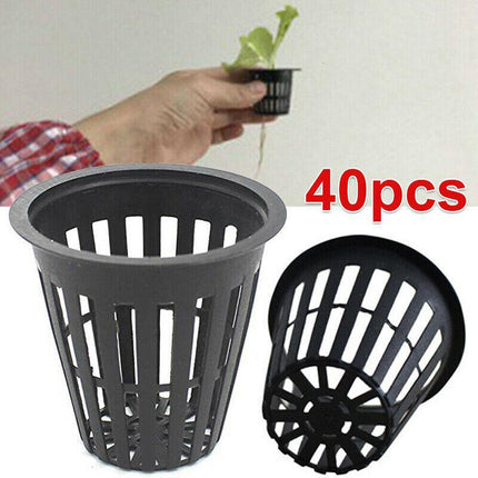40pcs Hydroponics Plant Grow Net Cup Mesh Pot Basket Mesh Aeroponic Aquaponic AU - Aimall
