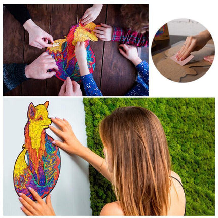 A3 Wooden Jigsaw Puzzles Animal Shape Adult Kid Toy Gift Housewarming  Au Stock Aimall