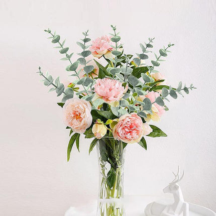 Artificial Eucalyptus Leaf Flowers Fake Green Plant Nordic Home Party Decor - Aimall