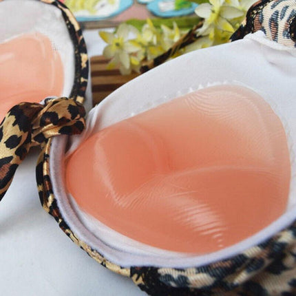 Triangle Push-up Silicone Bra Inserts Breasts Pad Bikini Bra Cleavage Enhancers - Aimall