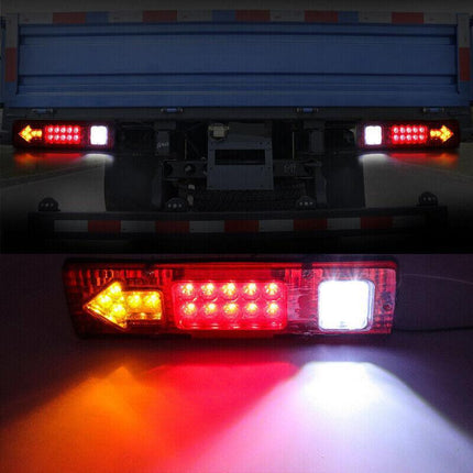 2X LED Tail Lights Stop Reverse Indicator 12V Ute Utv Trailer Caravan Truck Boat - Aimall