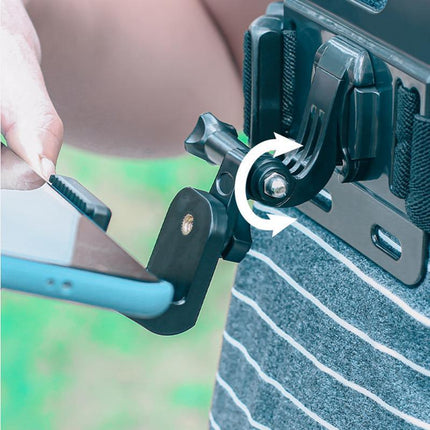 Cell Phone Chest Mount Harness Strap Holder Clip for iPhone Samsung Gopro - Aimall