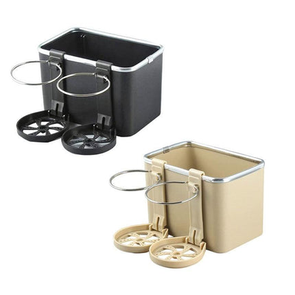 Car Armrest Storage Tissue Box Drawer Holders Water Cup Multifunctional Box AU - Aimall