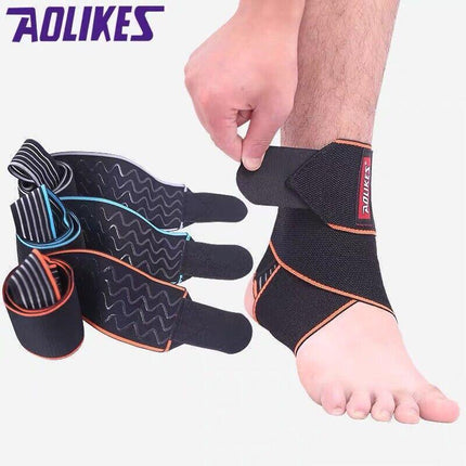 AOLIKES Ankle Brace Support Compression Elastic Foot Wrap Protector Sport AU - Aimall