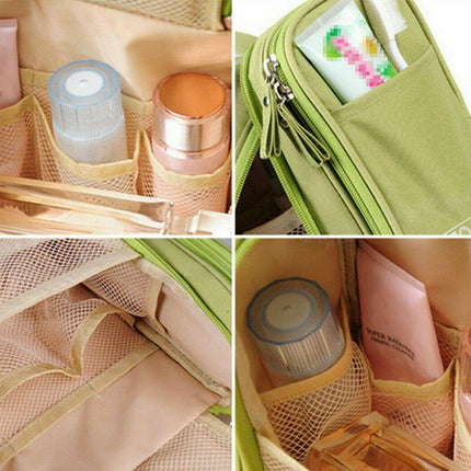 Makeup Bag Travel Cosmetic Toiletry Case Hanging Storage Large Bag Organizer AU - Aimall