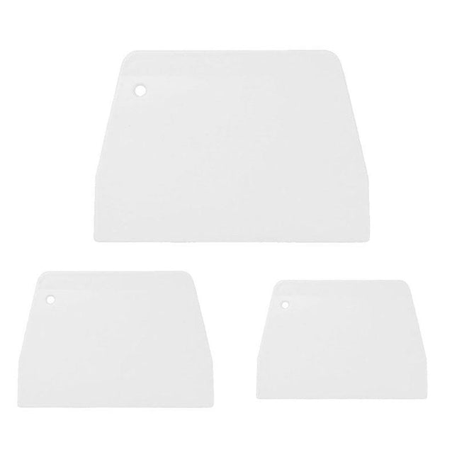3 Pcs Dough Cutter Scraper Kitchen tool Pastry Bowl divider bench Scrape Fondant - Aimall