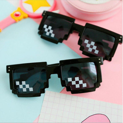 Thug Life Sunglasses Deal With It 8/6 Bit Pixel Glasses Cool Fashion Goggles - Aimall