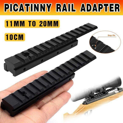 11MM to 20MM Dovetail Weaver Picatinny Rail Adapter Converter Mount Scope Base - Aimall
