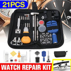 21PCS Watch Repair Kit Tool Removal Spring Bar Battery Replacement Carrying Bag - Aimall