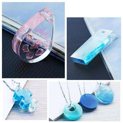 12 Silicone Mould Pendant Jewelry Making Necklace Mold Craft DIY Resin Supplies - Aimall