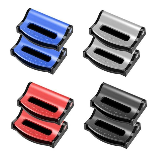 2PCS Car Safety Seat Belt Clip Adjuster Buckle Strap Stopper Clamps Safe Comfort - Aimall