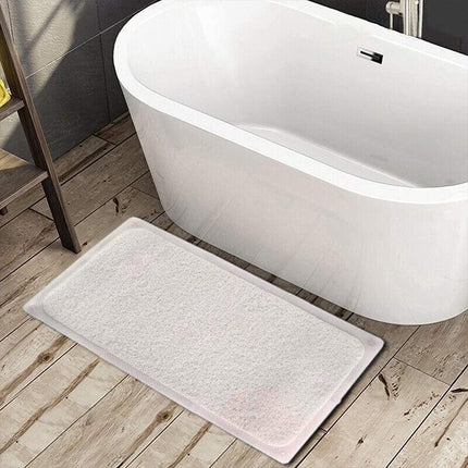 1x Shower Rug Anti Slip Loofah Bathroom Bath Mat Carpet Water Drains Non Slip AU - Aimall