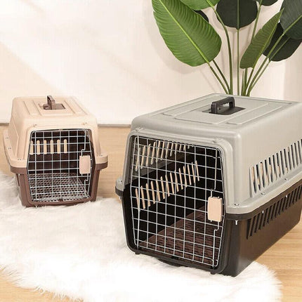 Dog Cat Rabbit Portable Tote Crate Pet Carrier Kennel Travel Airline Carry Bag - Aimall