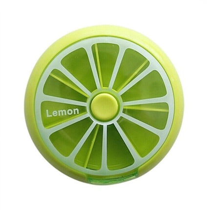 Weekly 7 Day Pill Organiser Case Box Tablet Medicine Dispenser Holder Case Round - Aimall