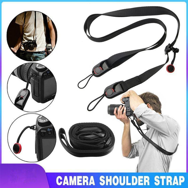 Camera Strap Quick Release Neck Hanging Belt Leash Shoulder for DSLR/SLR Camera - Aimall
