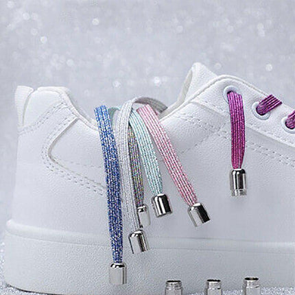 No Tie Locked Elastic Shoelace Shoe Lace Lazy Laces Sneakers Sports Adults Kids - Aimall