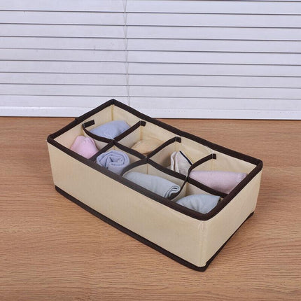 4 PCS/Set Foldable Storage Drawer Organizer Bra Underwear Closet Divider Kit New - Aimall