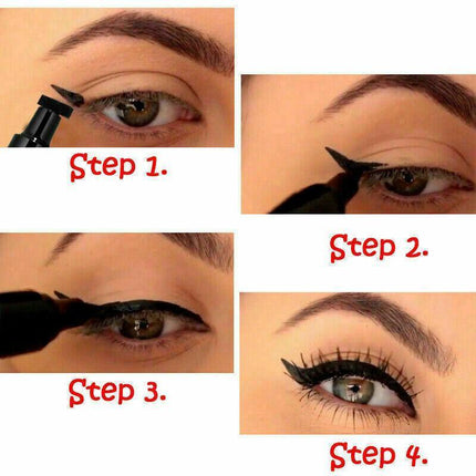 Winged Eyeliner Stamp Waterproof Makeup Eye Liner Pencil Black Liquid AU Stock - Aimall