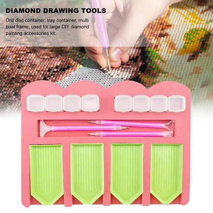 Diamond Painting Tray Organizer Holder Kit Drill Pens Tools Accessories DIY AU - Aimall