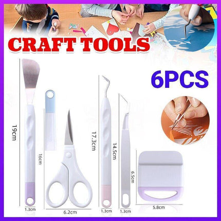 6PCS Craft Vinyl Weeding Tools Weeding Kits for Cricut/Silhouette/Siser/Oracal - Aimall