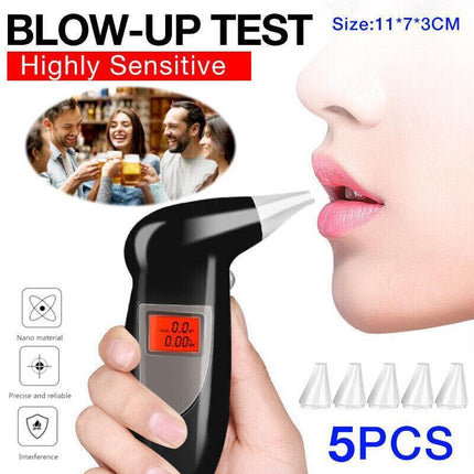 Police Breathalyser Self Analyzer Digital Detector Breath Alcohol Tester AU - Aimall